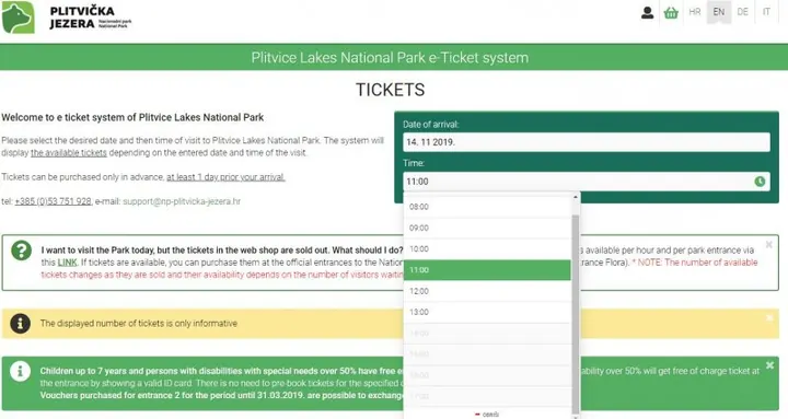 Plitvice e tickets 48566