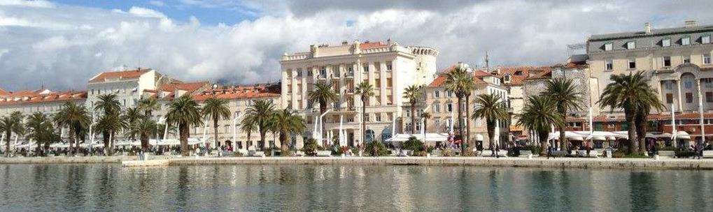 Split Croatia and the promenade 