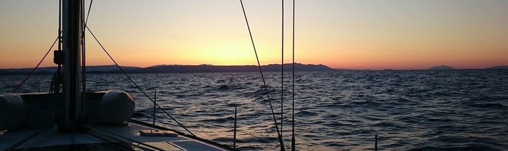 Sunset sailing Croatia